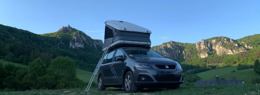 Space XL bílý střešní stan Autostan - 11