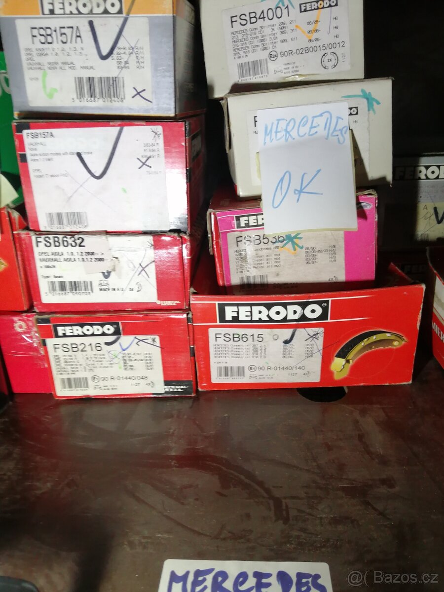 Brzdové obložení čelisti bubnování brda - 11