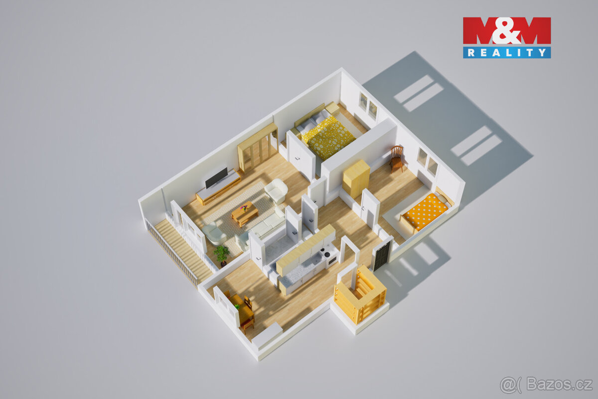 Prodej bytu 3+1, 61 m², Ústí nad Labem, ul. Seifertova - 11