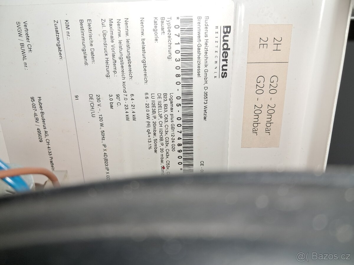 Plynový kotel Buderus Logamax Plus GB112-24 G20 - 11