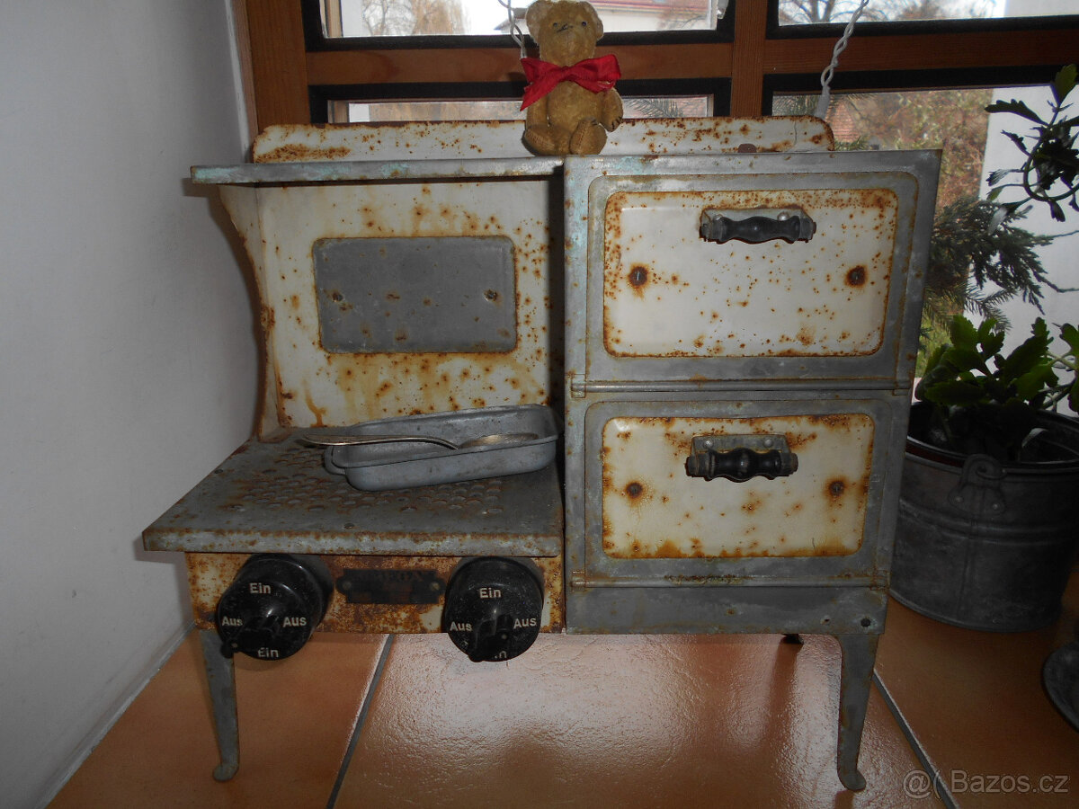 KAMÍNKA - STAROŽITNOST - STARÁ HRAČKA PRO DĚTI - 11