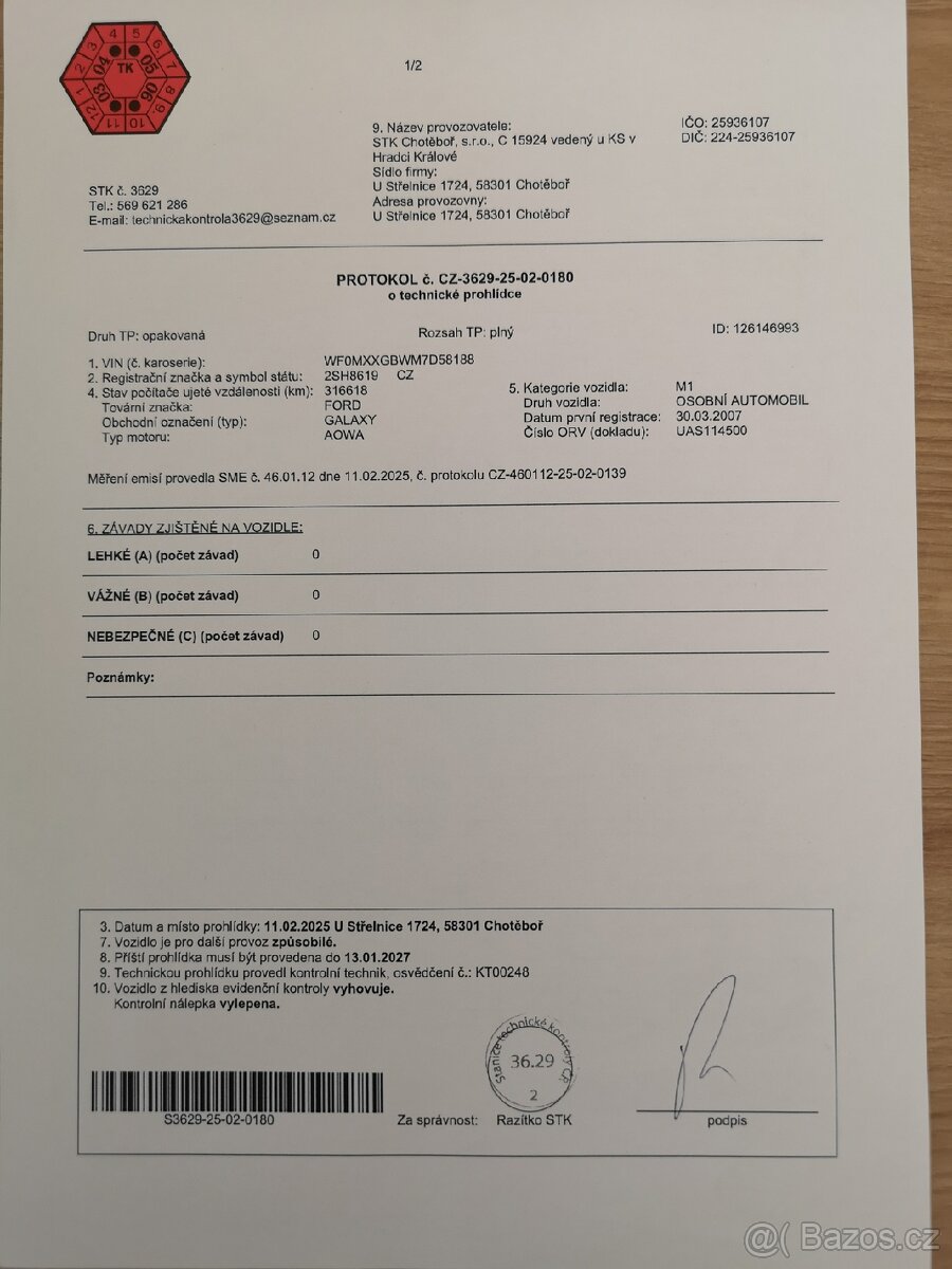 Ford Galaxy 2.0 BENZÍN, TAŽNÉ, 7MÍST, SERVISOVÁNO - 11