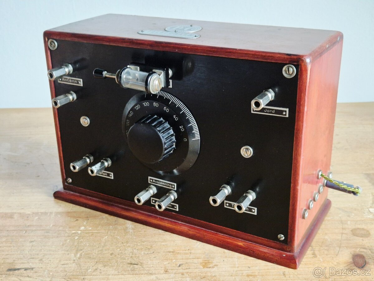 Starožitná rádio krystalka Telefunken TeCo, 1926 - 11