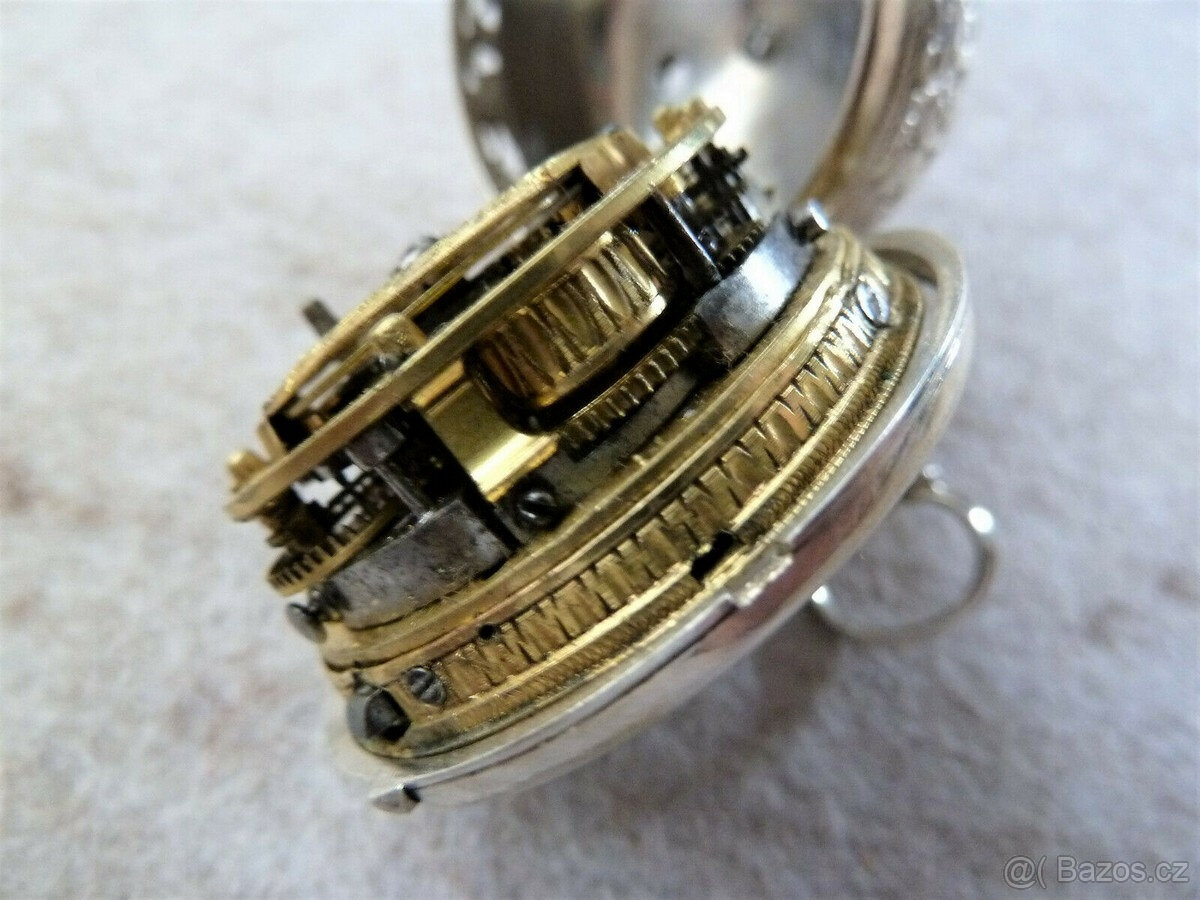 Kapesní hodinky Verge s opakovačem, Beringer Salzburg, stříb - 11