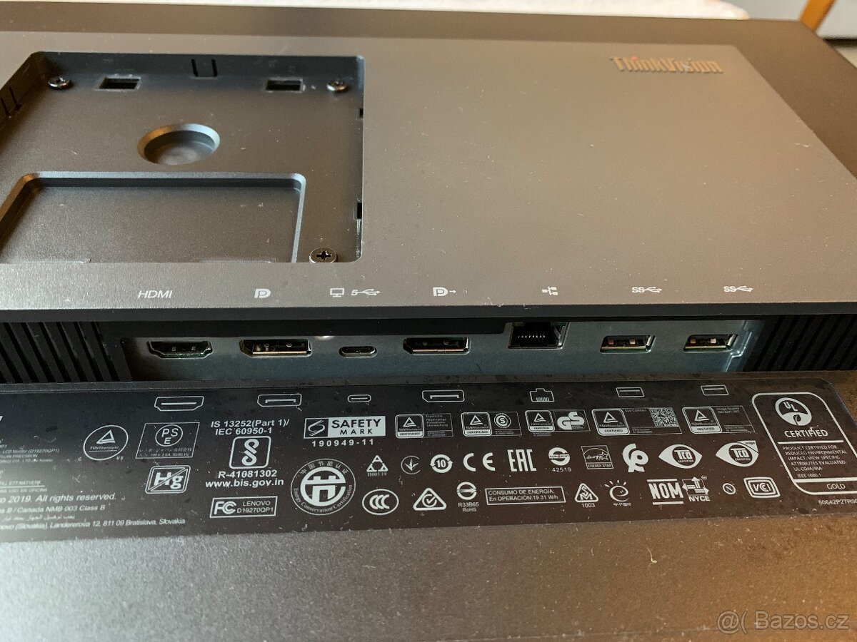 Lenovo P27h-20 LED monitor 27", QHD, poškozený displej - 11