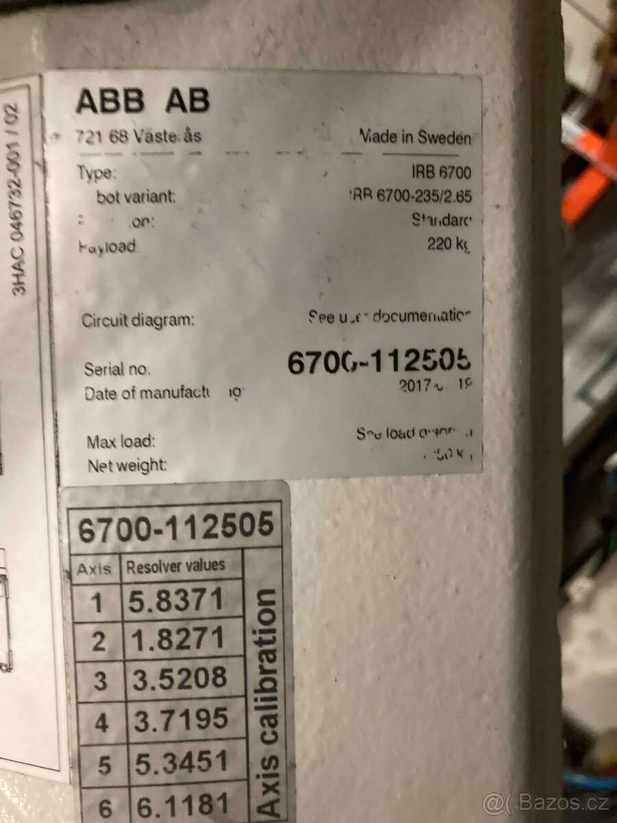 Průmyslový robot ABB IRB6700-235/2.65 - 11