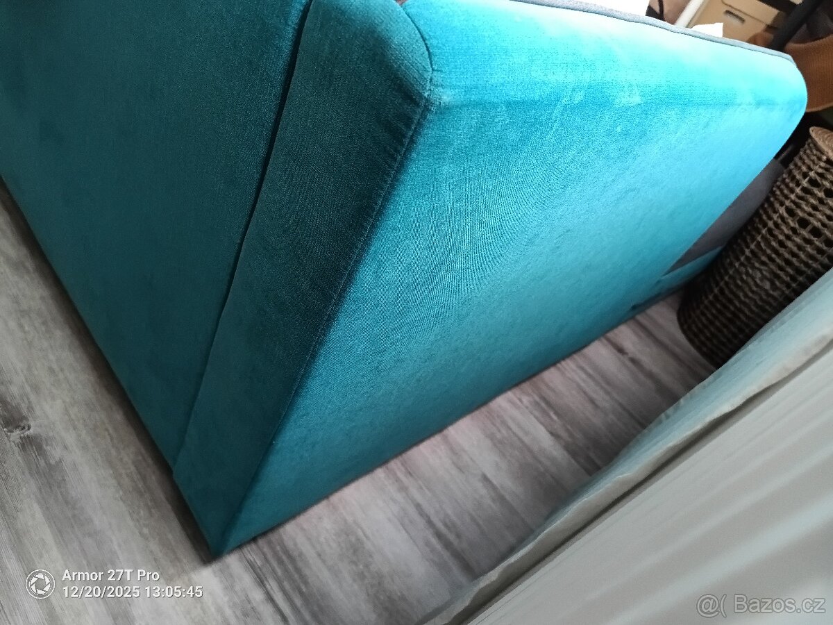 Rohová sedací souprava- rozkládací, úložný prostor - 11