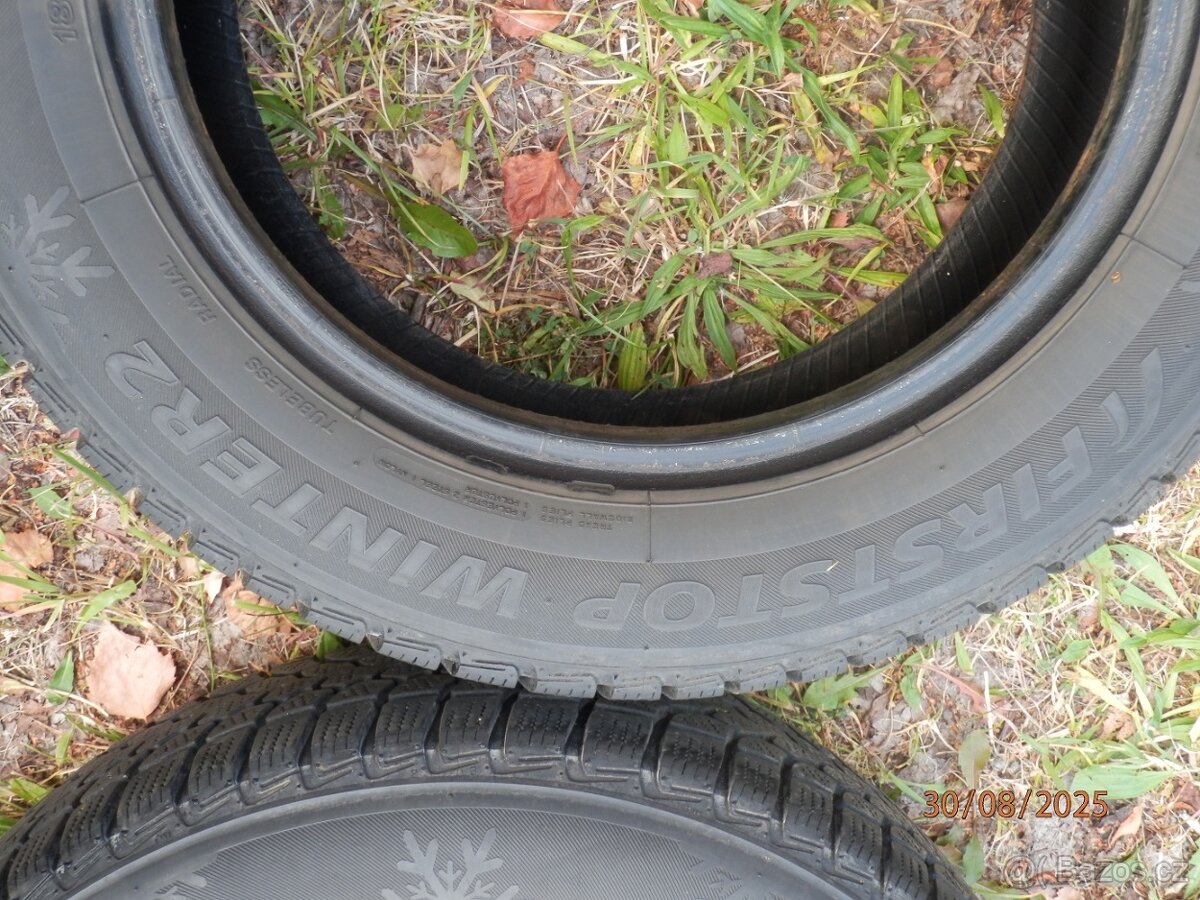 4xZimní gumy 2xBARUM 2xFIRSTSTOP 185/60 R14 4x7MM - 11