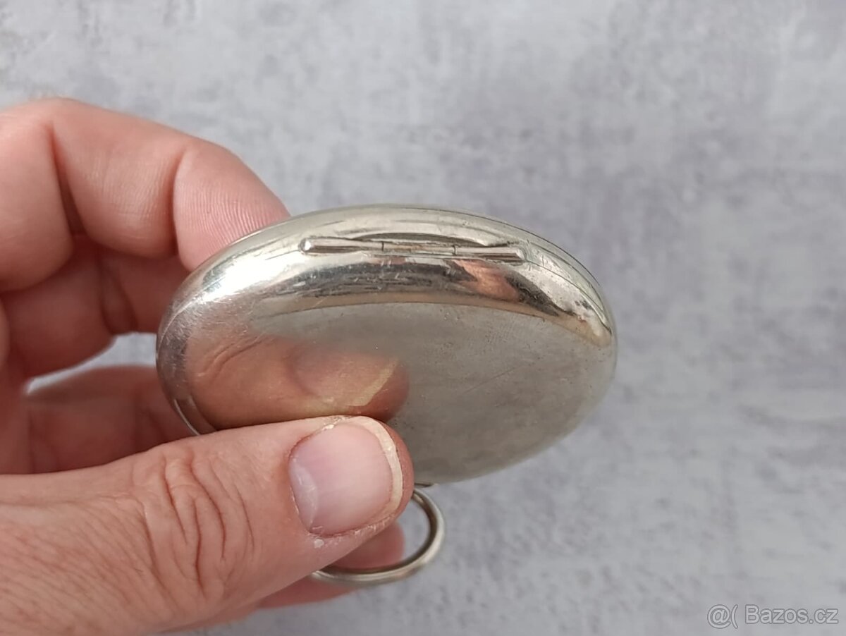 Obrovské kapesní velmi staré hodinky, 66mm, 180gramu - 11