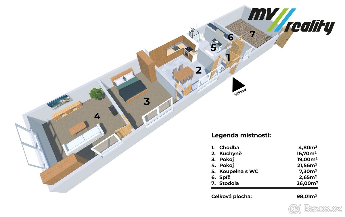 Kostelní Lhota, Prodej rodinného domu 75 m², s pozemkem 448 - 11