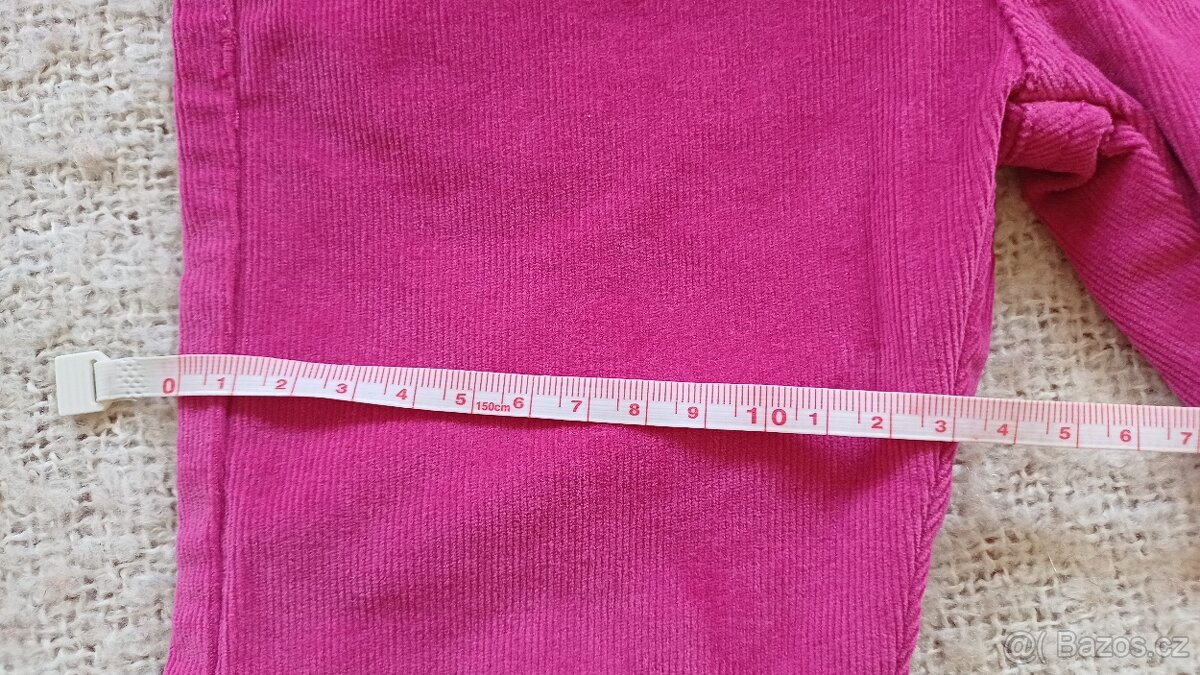 NOVÉ dívčí manšestráky vel. 86/92 - 11