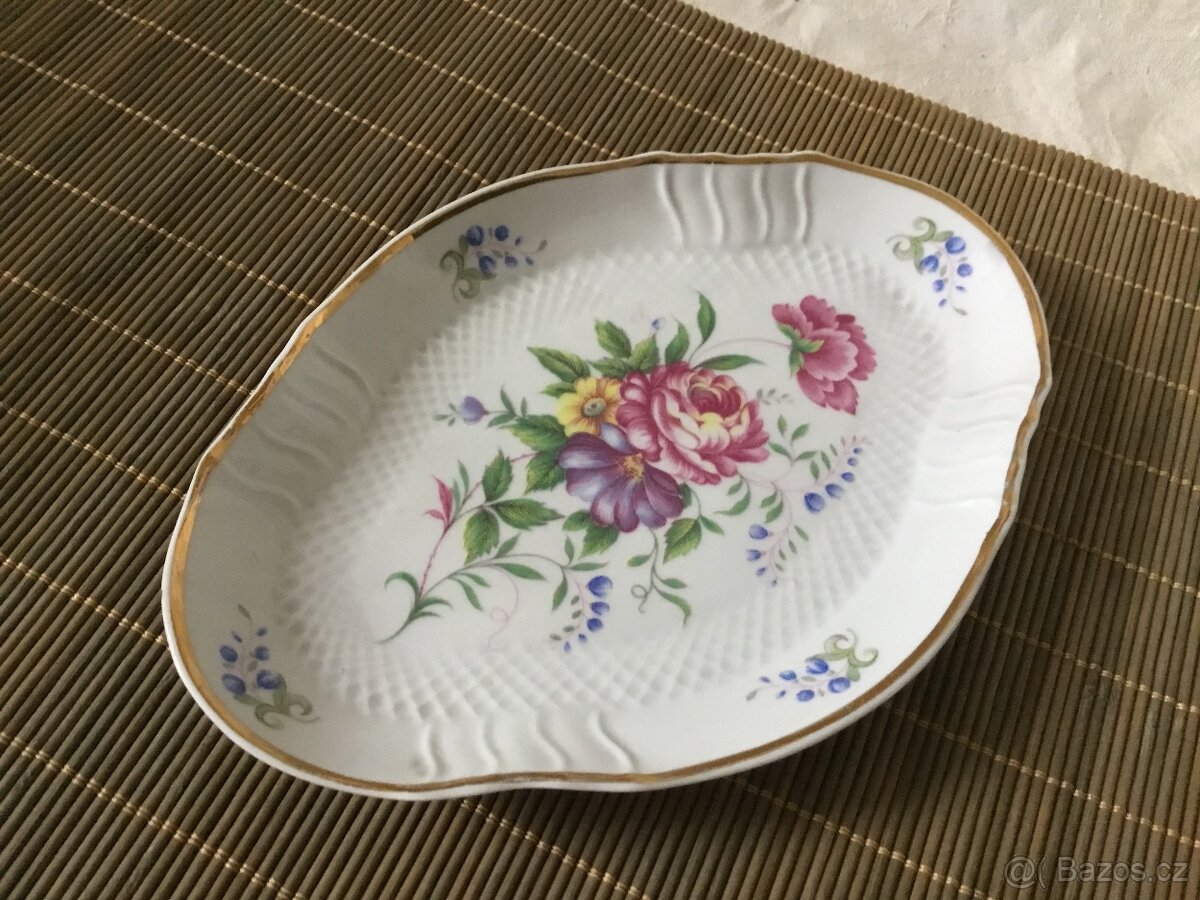 porcelánová miska s kvetinami, vice druhu - 11