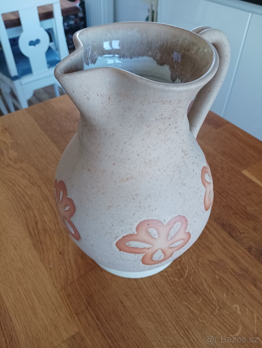 KERAMICKÝ DŽBÁN RUČNĚ DEKOROVANÝ - 11