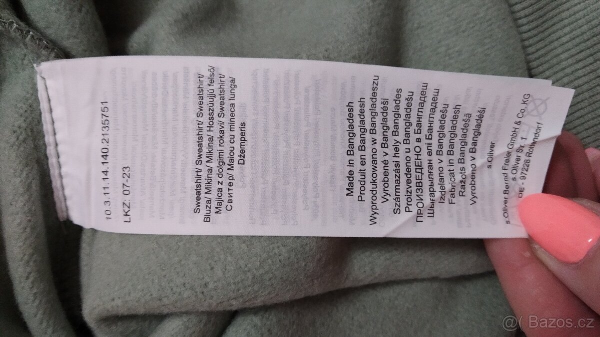 Pánská mikina S.Oliver, vel.M, nová - 11