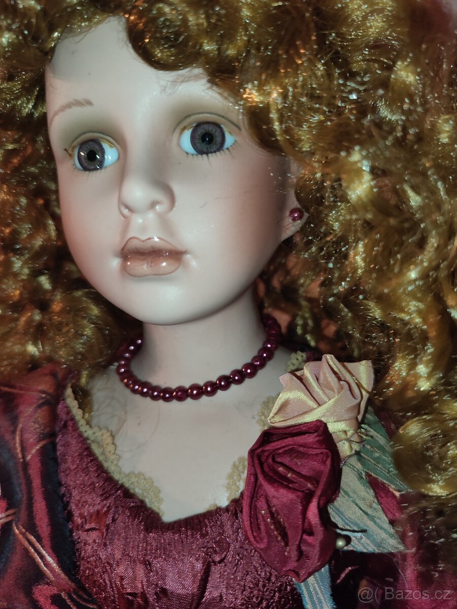 Porcelánová panenka veliká 63cm - 11