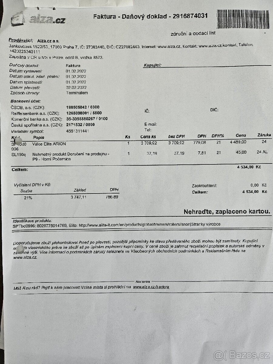 PRODEJ JÍZDNI KOLO AUTOR COMPACT+VALCE ELITE ARION - 11