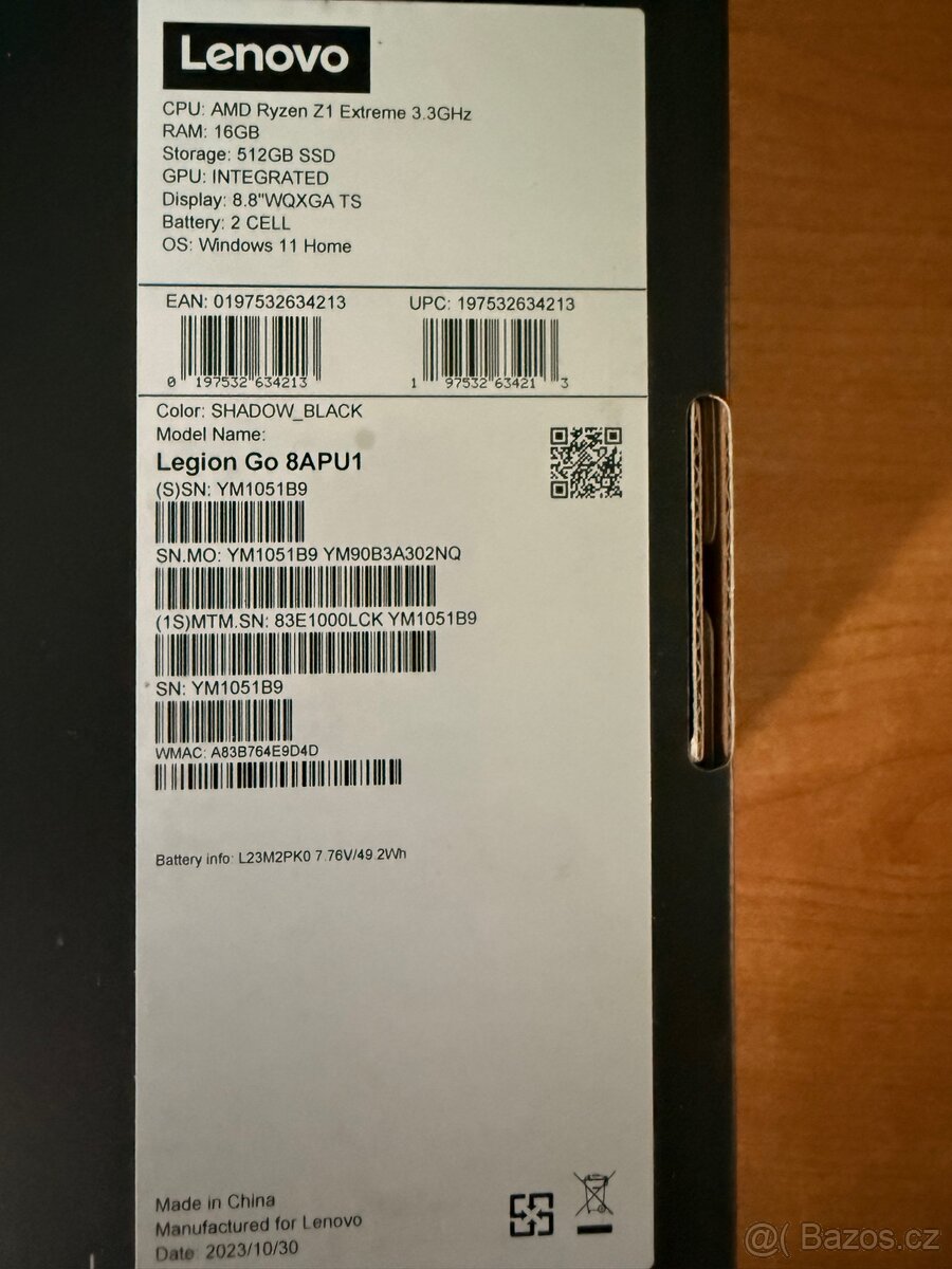 Lenovo Legion Go 8APU1 Shadowblack - 11