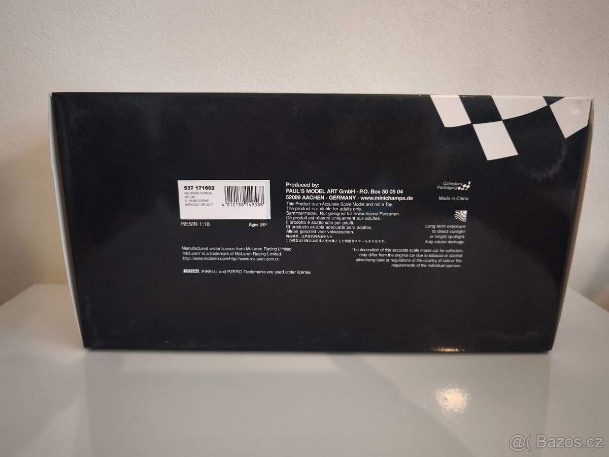 F1 McLaren MCL32 GP Monaka 2017 Vandoorne Minichamps 1:18 - 11