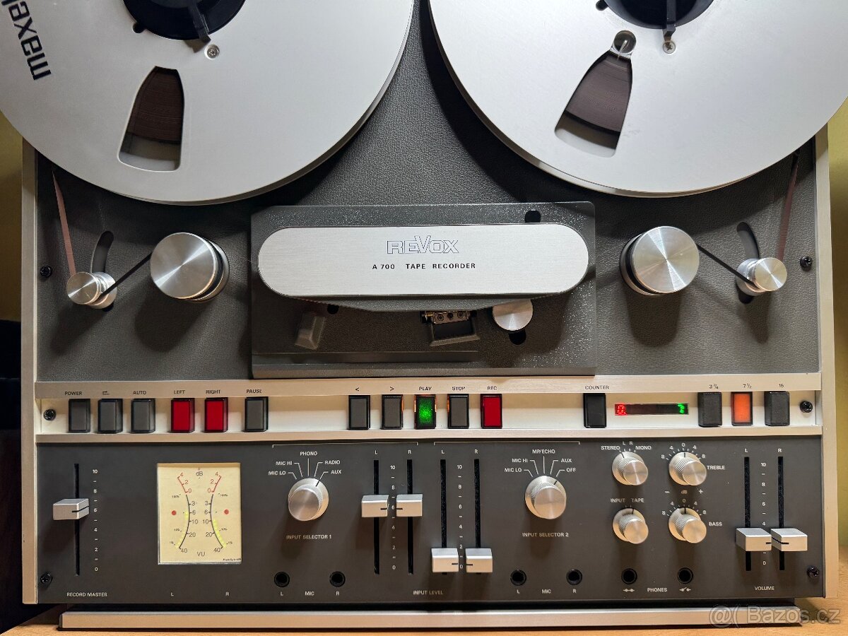 REVOX A700 - 2 TRACK 9,5, 19, 38 cm/s NAB - po renovaci - 11