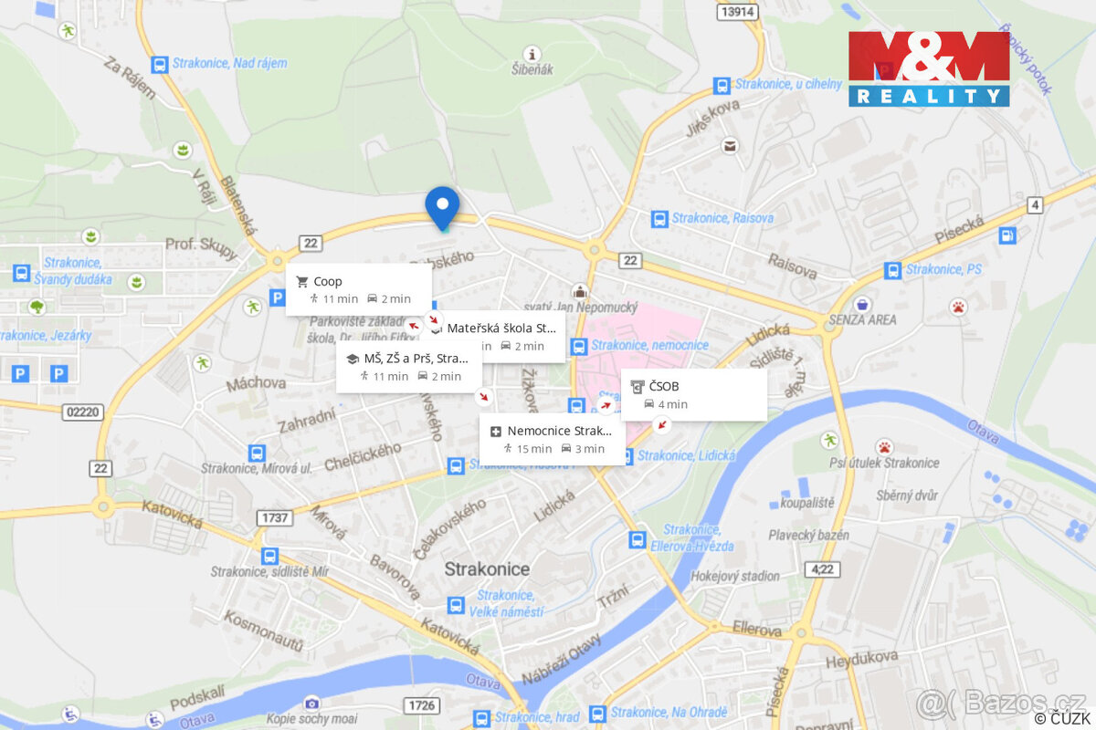 Prodej pozemku k bydlení, 500 m², Strakonice - 11