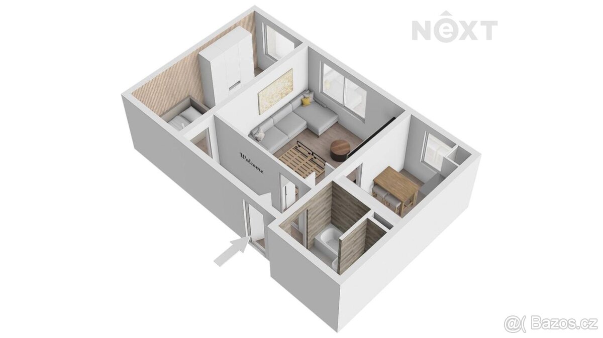 Prodej byt 2+1, 43㎡ - 11