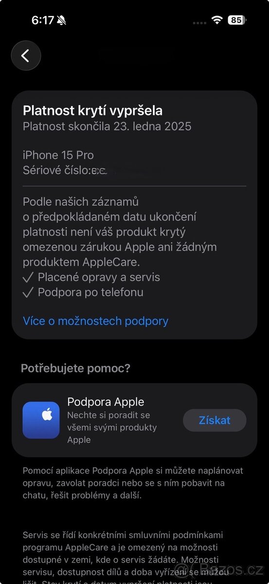 iPhone 15 Pro 128 GB bílý titan v záruční době - 11