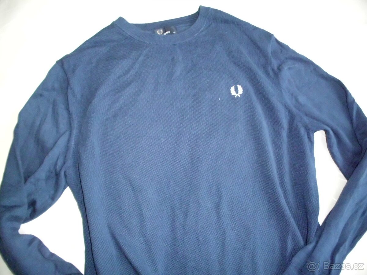 Fred Perry pánsky sveter tmavomodrý XL - 11