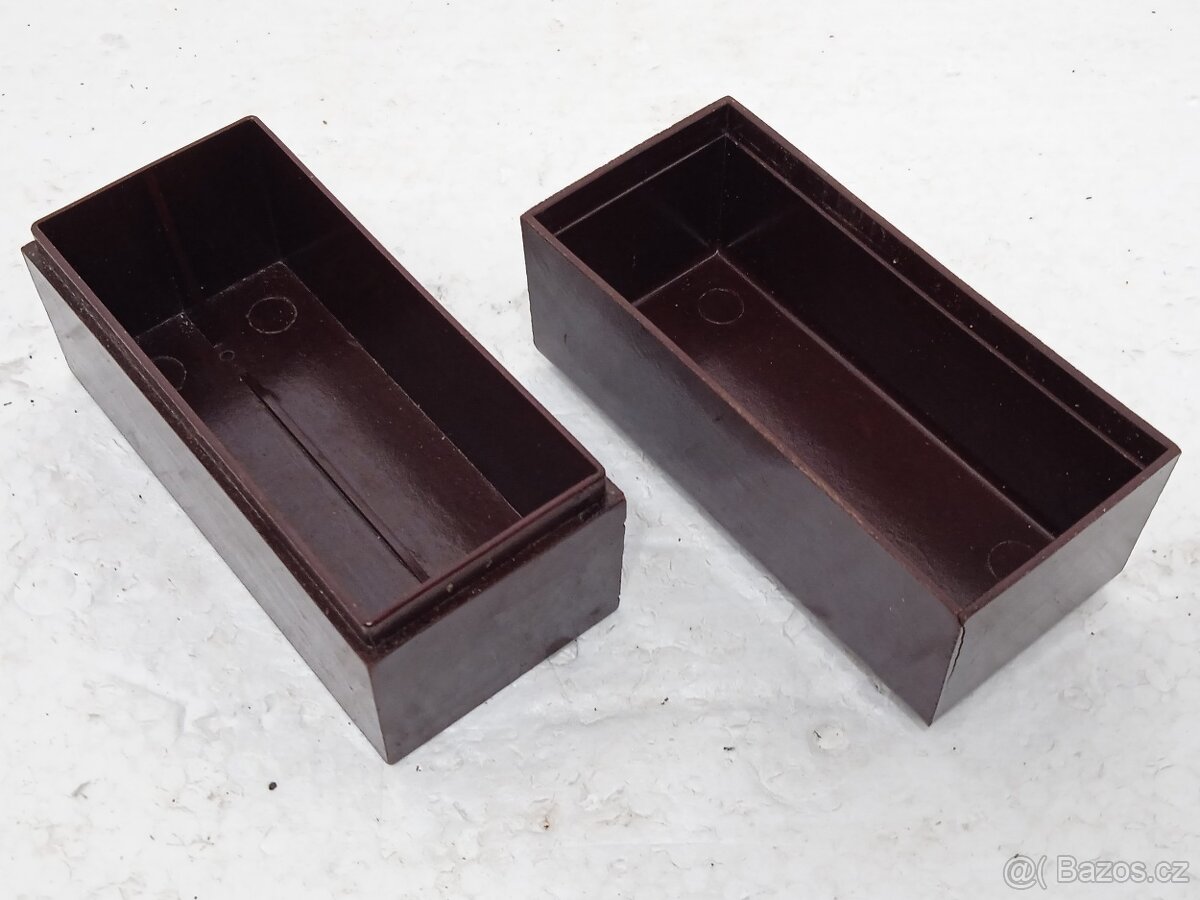 Bakelitová retro krabička na karty ČSSR - 11