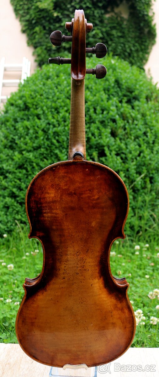 Staré 4/4 německé housle z19ho století dle Andrea Borelli - 11