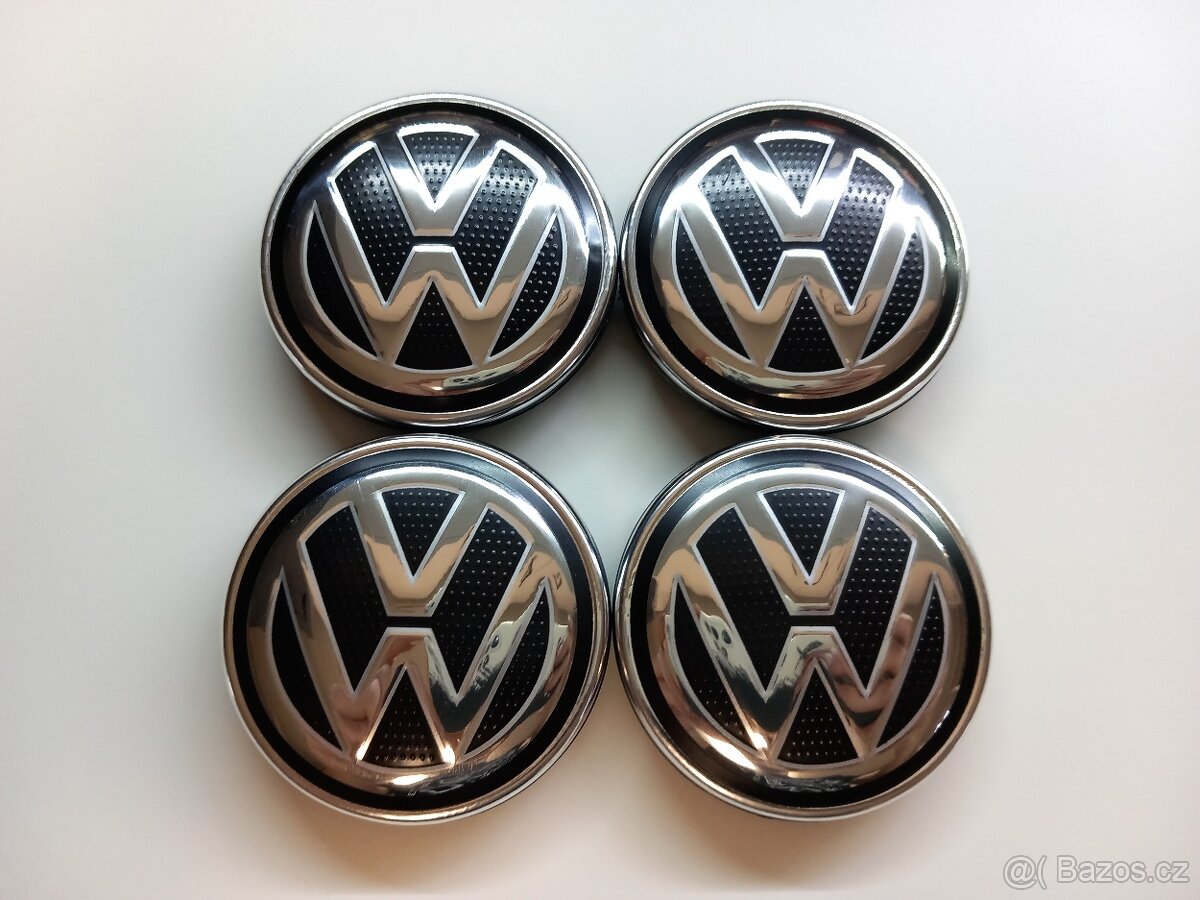 Středové krytky Vw, 56x52mm, struktura logo - 11