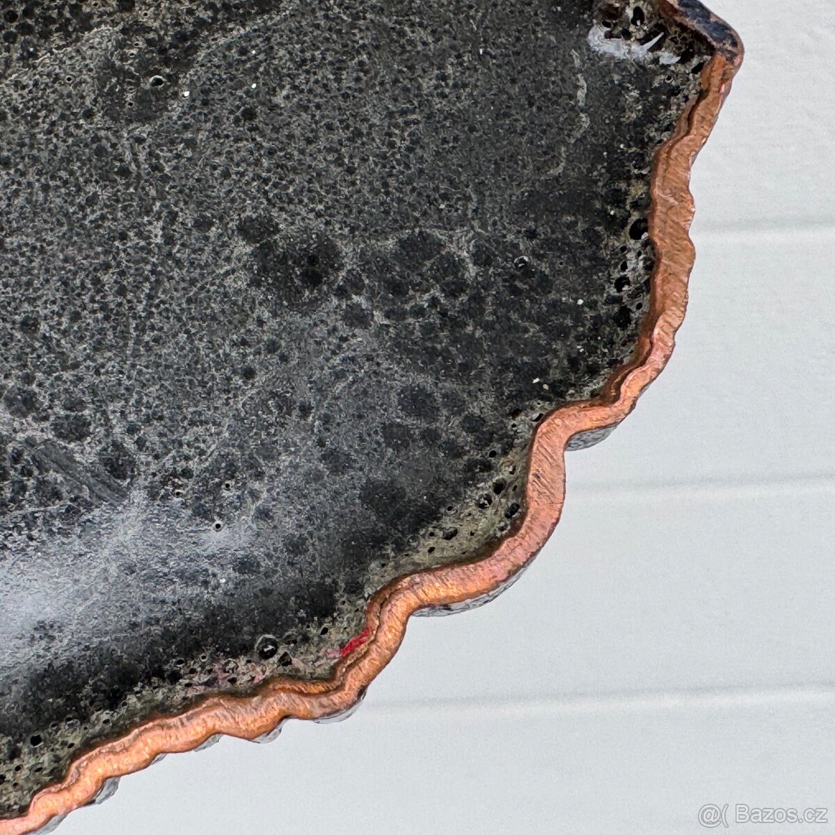 A velký malovaný hodinový ciferník měď - 11