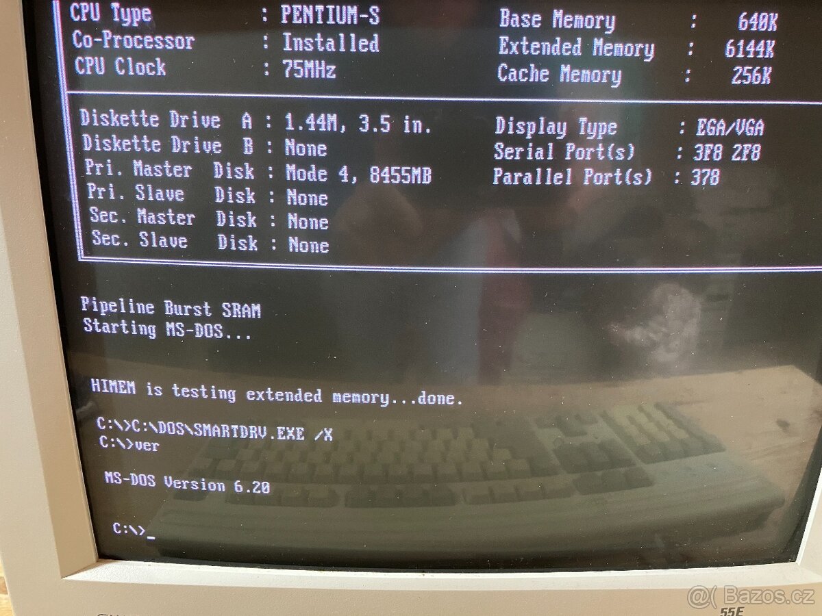 RETRO INTEL PENTIUM 75Mhz, 8 MB RAM, 1MB VGA, 60GB HDD, - 11