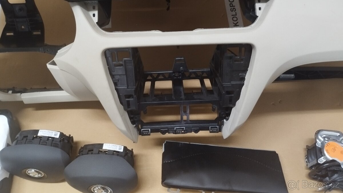 Airbagová sada Škoda Octavia 3 béžová s originální palubkou - 11