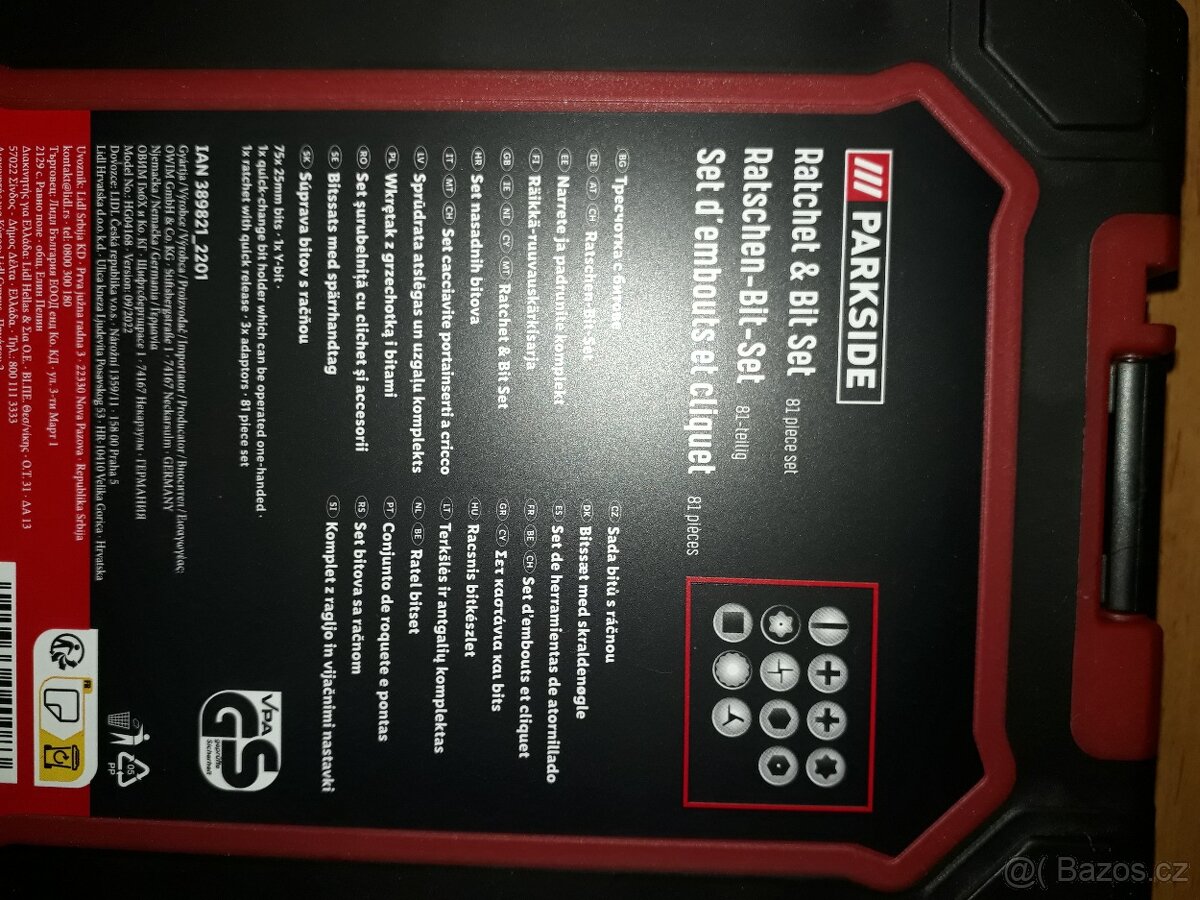 Sada bitů s ráčnou (nová). - 11