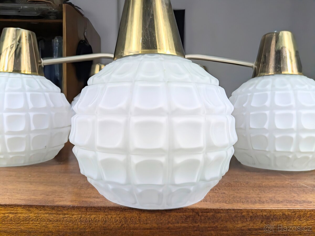 Retro lustr Kamenický Šenov - 11