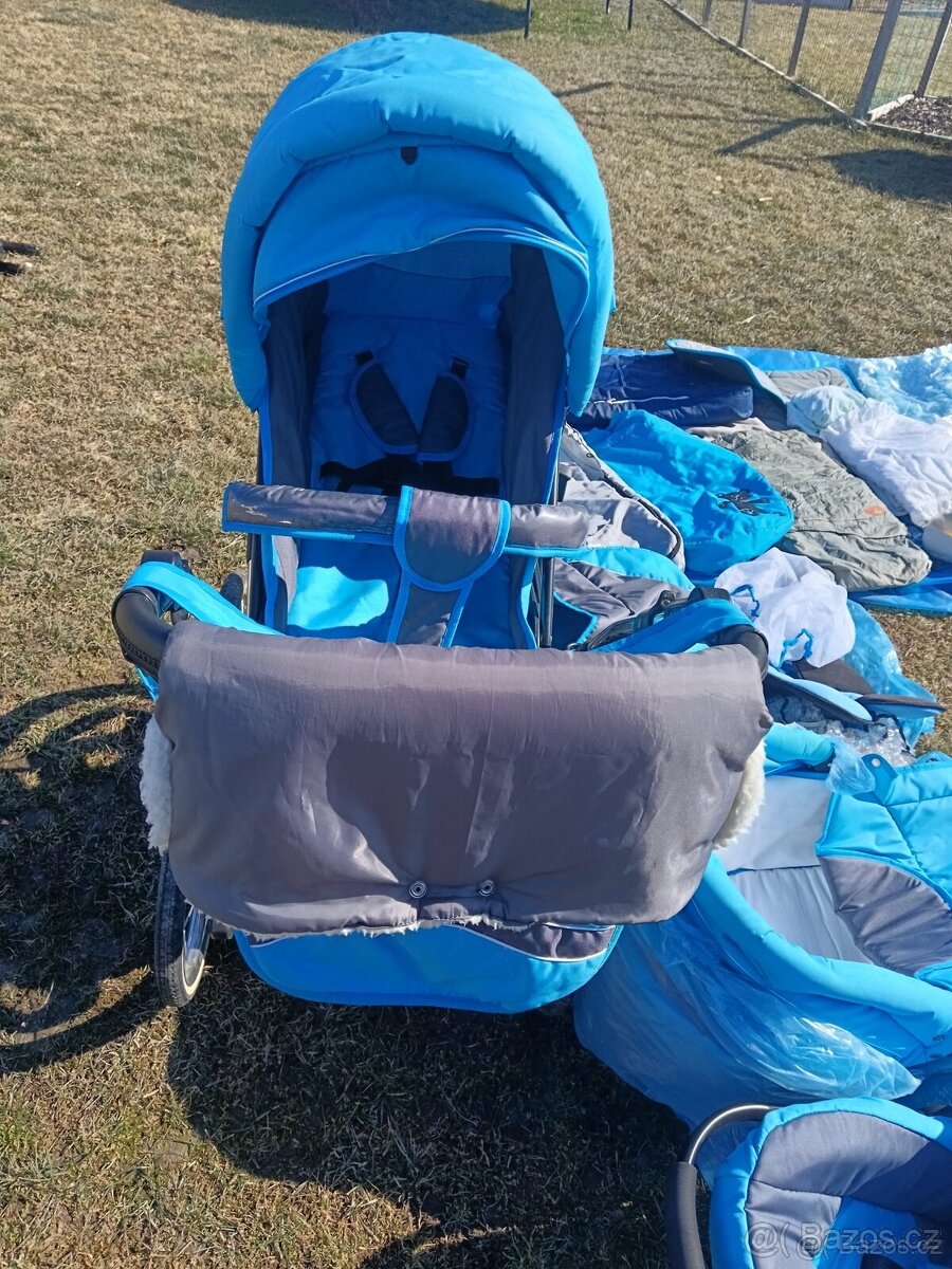 Kočárek trojkombinace + příslušenství - 11