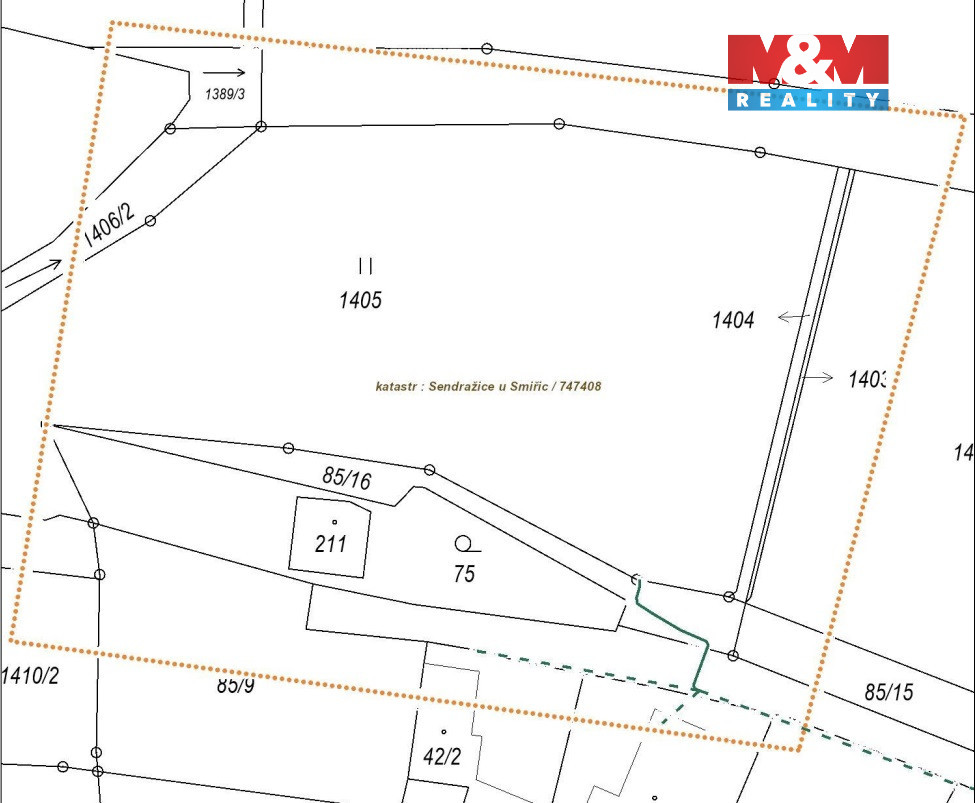 Prodej pozemku k bydlení v Sendražicích - 11