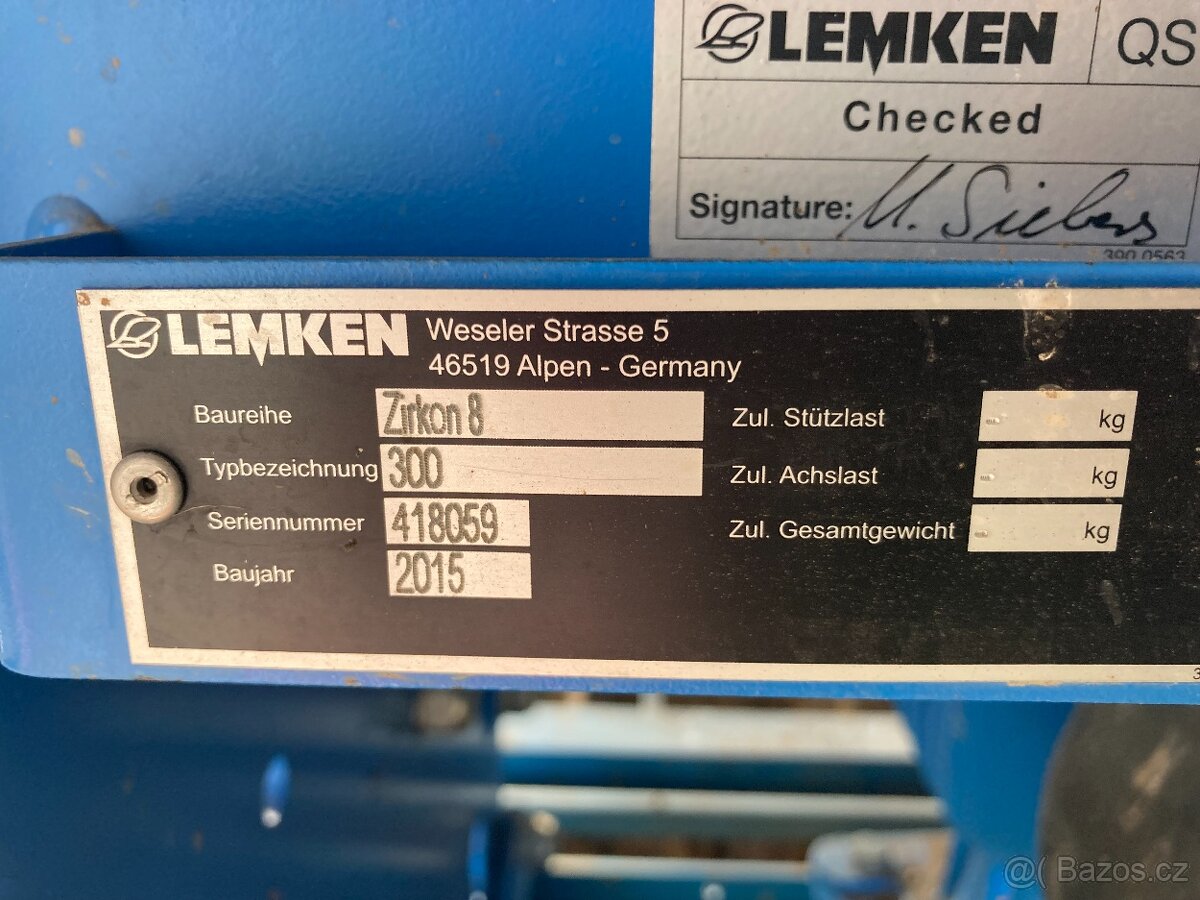 Secí kombinace LEMKEN SOLITAIR 8/300-DS, ZIRKON 8/300 - 11