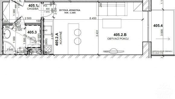 Pronájem bytu 1+kk v novostavbě, 30 m², Uherské Hradiště - S - 11