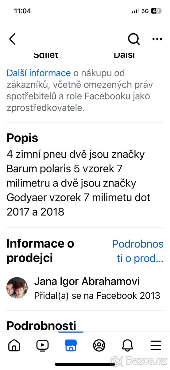 4 zimní  pneu 185 60 15 - 11