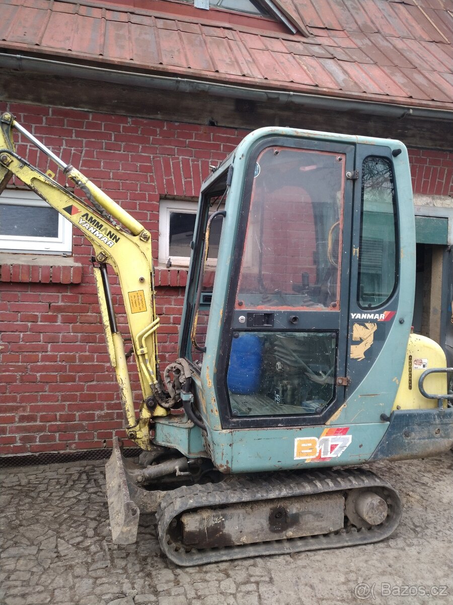 Minibagr Amman Yanmar B17-2 váha 1430kg - 11