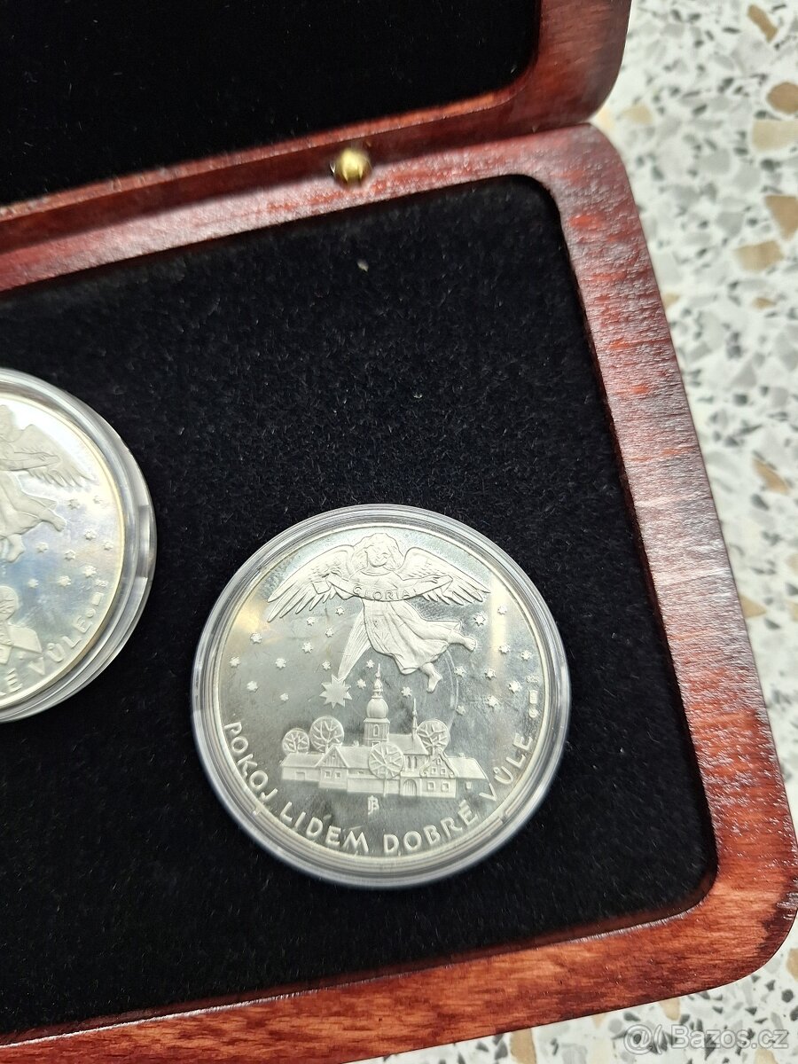 Stříbrné mince medaile klaneni tri kralu - 11