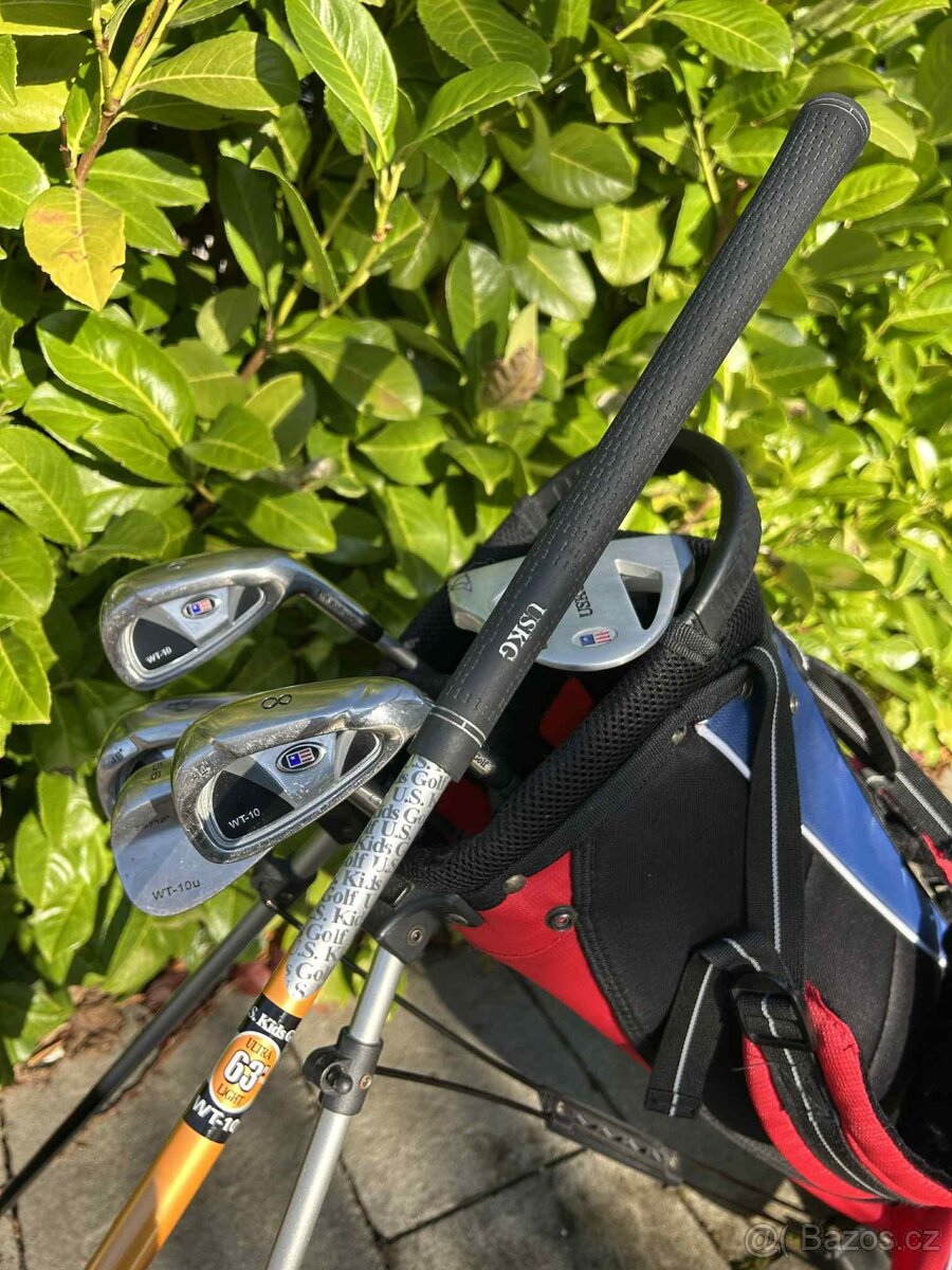 Prodám golfový set US Kids Golf, 63", 157 až 169cm - 11