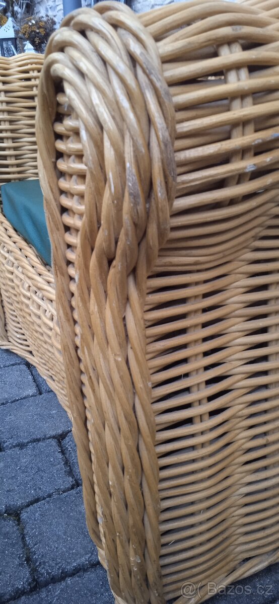 Ratanové mohutné křeslo - 11