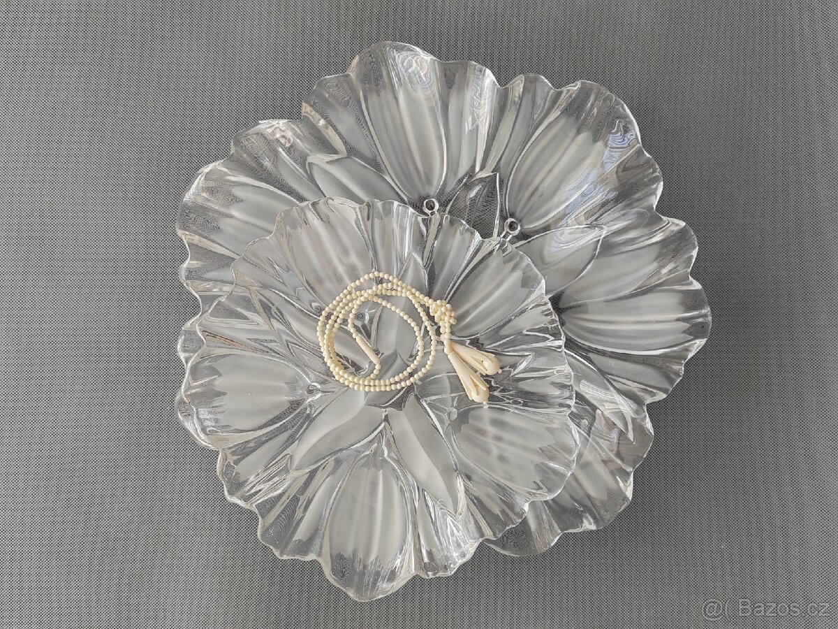 Sada skleněných servirovacich talířů a mísy od Mikasa - 11