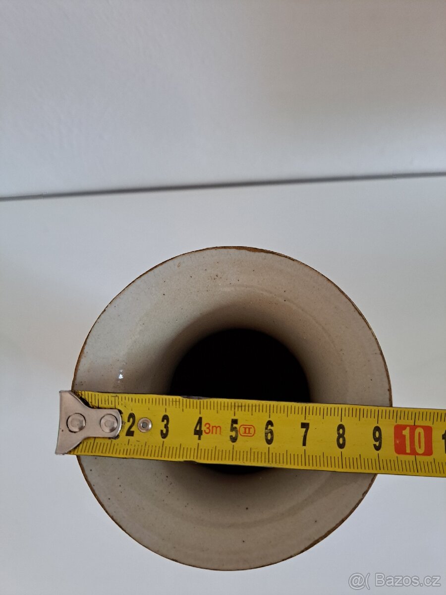 Stará váza s čínským, květinovým motivem - 11