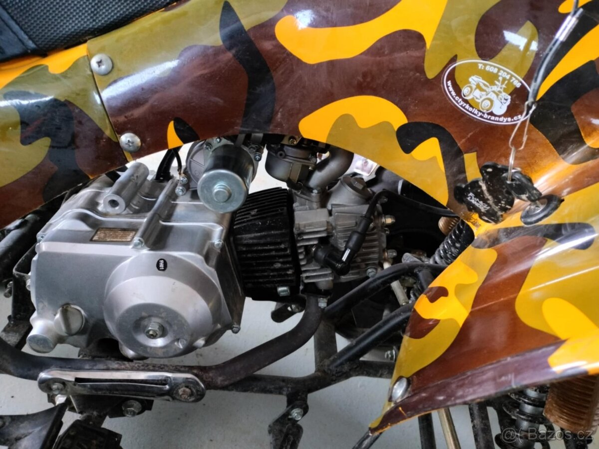 Dětská čtyřkolka ATV Warrior DELUX 125ccm,3rych,poloautomat - 11