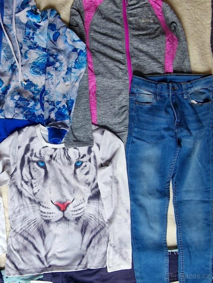 NÁDHERNÉ OBLEČENÍ, KVALITNÍ BAVLNA, VEL 134-140, PC VYSOKÁ - 11