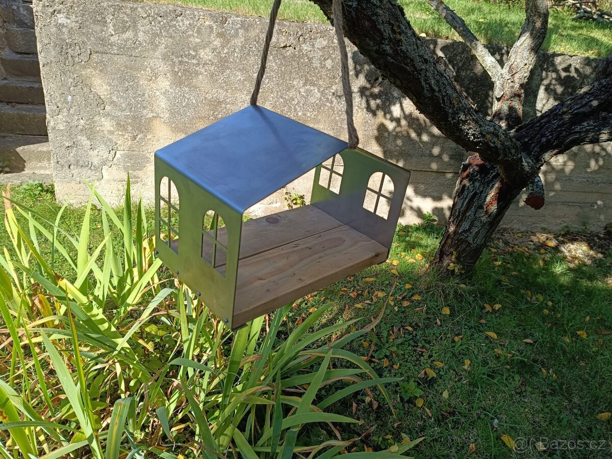 Krmítko pro ptáky stříbrné - 11