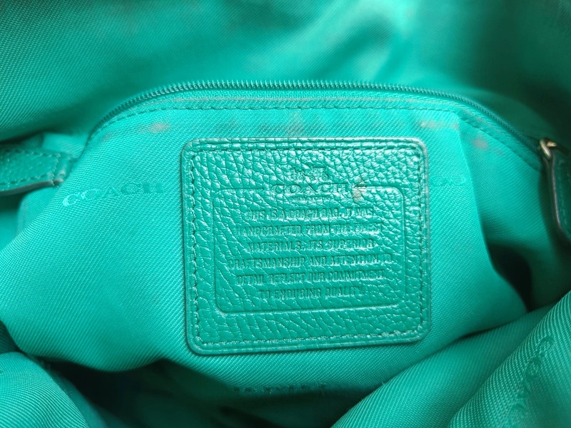 Zelená kabelka Coach - 11